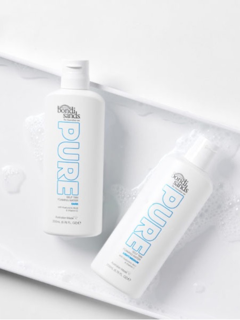 Bondi Sands PURE | 4 Bottles + 1 FREE | Self Tan Foaming Water DARK